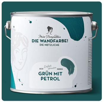 MissPompadour Die Wandfarbe! Grün mit Petrol 2,5 L
