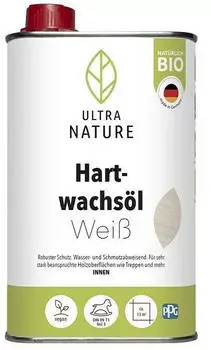 Ultra Nature BIO Hartwachs&ouml;l Wei&szlig; 500 ml