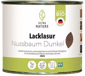 Ultra Nature BIO Lacklasur Nussbaum 375 ml Seidengl&auml;nzend