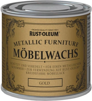 RUST-OLEUM Kreidefarbe-Möbelwachs-Politur Metallic-Gold 125ml