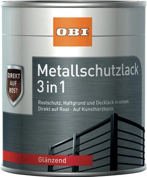 OBI Metallschutzlack 3in1 RAL 7016 Anthrazit gl&auml;nzend 375ml