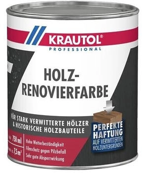 Krautol Holzrenovierfarbe anthrazitgrau 2,5l