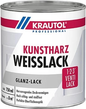 Krautol Kunstharz Weißlack glänzend weiß 0,75 l