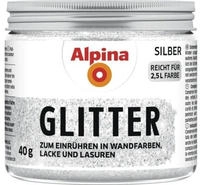 Alpina Kreativ Glitter &ndash; Silberner Glitterzusatz zum Einr&uuml;hren in Wandfarben
