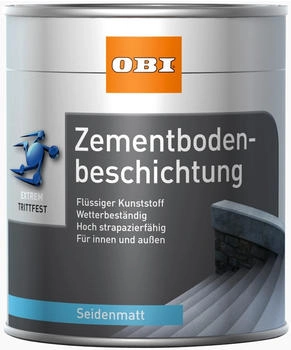 OBI Zementbodenbeschichtung RAL 7030 Steingrau seidenmatt 750ml