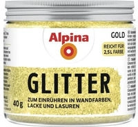 Alpina Kreativ Glitter &ndash; Goldener Glitterzusatz zum Einr&uuml;hren in Wandfarben