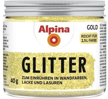 Alpina Glitter Zusatz zum Einr&uuml;hren in Wandfarben Lacke und Lasuren gold 40 g