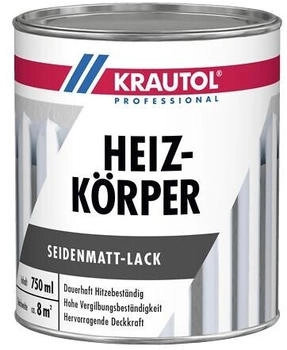 Krautol Heizkörperlack seidenmatt weiß 0,75 l