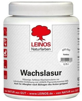 Leinos Wachslasur 600 weiß 0,75 l