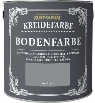 RUST-OLEUM Kreidefarbe Bodenfarbe anthrazit 2,5 l