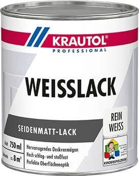 Krautol Weißlack seidenmatt weiß 2,5 l