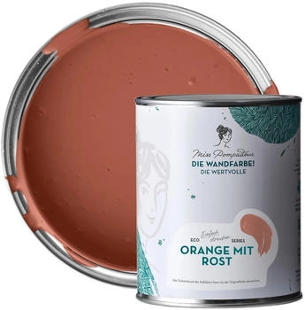 MissPompadour Edelmatte Wandfarbe Orange mit Rost 1L Hochdeckend Spritzfrei MissPompadour Edelmatte Wandfarbe Orange mit Rost 1L Hochdeckend Spritzfrei