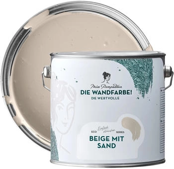 MissPompadour Edelmatte Wandfarbe Beige mit Sand 2,5L Hochdeckend Spritzfrei MissPompadour Edelmatte Wandfarbe Beige mit Sand 2,5L Hochdeckend Spritzfrei