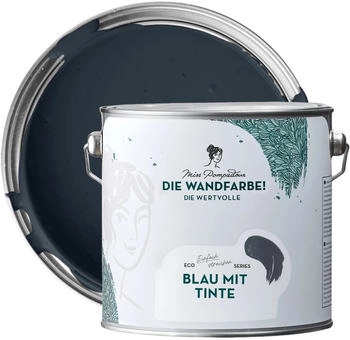 MissPompadour Edelmatte Wandfarbe Blau mit Tinte 2,5L Hochdeckend Spritzfrei MissPompadour Edelmatte Wandfarbe Blau mit Tinte 2,5L Hochdeckend Spritzfrei