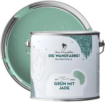 MissPompadour Edelmatte Wandfarbe Grün mit Jade 2,5L Hochdeckend Spritzfrei MissPompadour Edelmatte Wandfarbe Grün mit Jade 2,5L Hochdeckend Spritzfrei