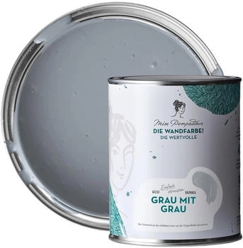 MissPompadour Edelmatte Wandfarbe Grau mit Grau 1L Hochdeckend Spritzfrei MissPompadour Edelmatte Wandfarbe Grau mit Grau 1L Hochdeckend Spritzfrei