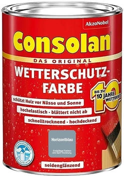 Consolan Wetterschutzfarbe Horizontblau Seidengl&auml;nzend 750ml