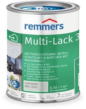 Remmers Multi-Lack 3in1 lichtgrau RAL 7035 0.75 l