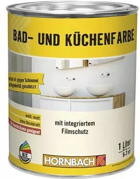 Hornbach Bad- und Küchenfarbe weiß 1 L
