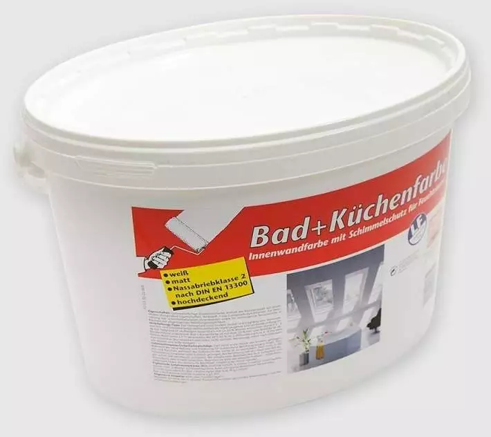Tedox Bad + Küchenfarbe Test Innenfarbe