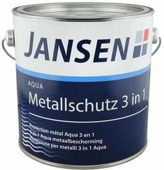 Jansen Jansen Aqua Metallschutz 3 in 1 - 0.75 Liter RAL 9006 Jansen Jansen Aqua Metallschutz 3 in 1 - 0.75 Liter RAL 9006