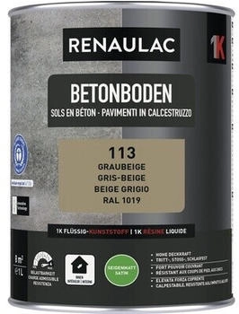 Renaulac Betonbodenfarbe seidenmatt grau-beige 1 l