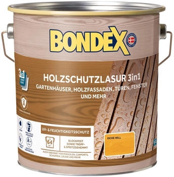 Bondex Holzschutz-Lasur 3in1 Eiche hell 4l Bondex Holzschutz-Lasur 3in1 Eiche hell 4l