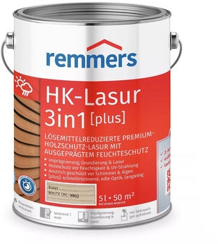 Remmers HK-Lasur 3in1 [plus] wei&szlig; 5l