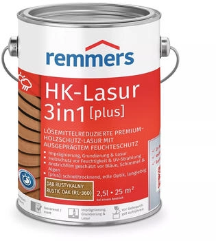 Remmers HK-Lasur 3in1 [plus] eiche rustikal 2,5 l