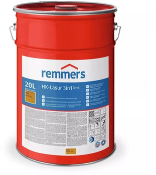 Remmers HK-Lasur 3in1 [plus] kiefer, matt, 20 Liter, Lösemittelreduzierte Premium-Holzschutz-Lasur für außen, 3in1, schnelltrocknend, langlebig