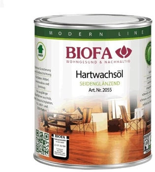 Biofa Hartwachsöl seidenglänzend 2055 - 0,375 Liter