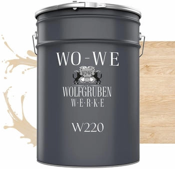 Wo-We WO-WE Dickschichtlasur Holzschutzlasur 2in1 Holzlasur W220 1-2,5L Lösemittelfrei UV-stabil Fluss Eiche