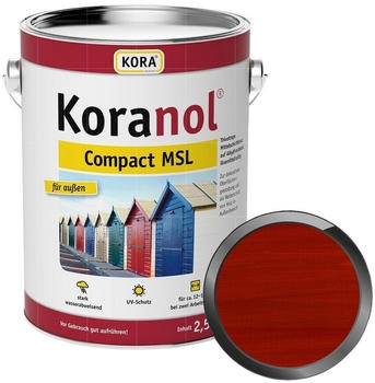Kora Holzschutzlasur NOL COMPACT MSL 2.5 LTR SCHWEDENROT