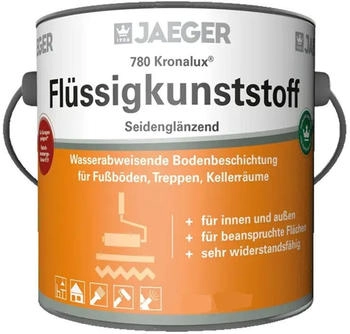 JAEGER Jaegerlacke Acryl-Flüssigkunststoff Kronalux 1K-Bodenbeschichtung 780 sehr widerstandsfähig lufttrocknend einfache Verarbeitung 8017 schokoladenbraun