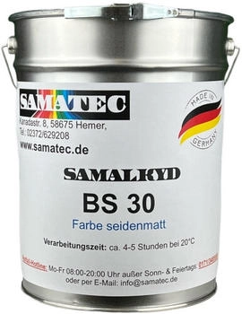 Samatec Fassadenfarbe Wandfarbe Terrassenfarbe Balkonfarbe Dachfarbe 1kg BS30 inkl. VSK seidenmatt wasserverdünnbar einkomponentig ähnlich 3012 Terracotta