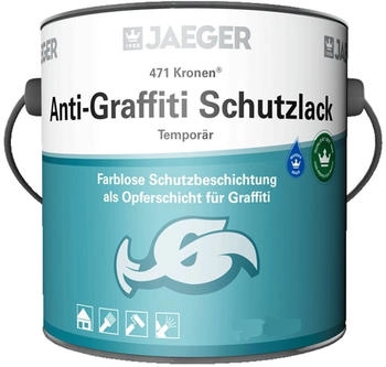 JAEGER Jaegerlacke Fassadenfarbe Anti-Graffiti Schutzlack 471 farblose temporäre Beschichtung Opferschicht für Graffiti