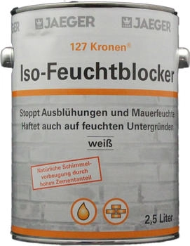 JAEGER Jaegerlacke Grundierfarbe Kronen Iso-Feuchtblocker 127 zementhaltig Schimmelblocker stoppt Mauerfeuchte