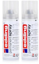 edding Sprühfarbe Permanent Spray Kunststoffgrundierung 200ml (2er Pack)