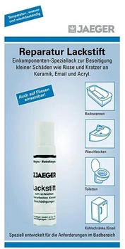 JAEGER Jaegerlacke Lack 894 Reparaturlack Lackstift für Keramik Acryl Emaille Fliesen verbrauchsfertig 12ml bahamabeige