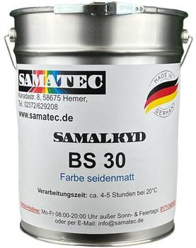 Samatec Fassadenfarbe Wandfarbe Terrassenfarbe Balkonfarbe Dachfarbe 1kg BS30 inkl. VSK seidenmatt wasserverdünnbar einkomponentig ähnlich 8004 Kupferbraun