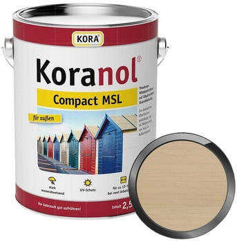 Kora Holzschutzlasur NOL COMPACT MSL 2.5 LTR ANTIKGRAU