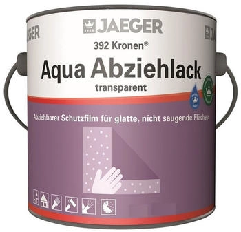 JAEGER Jaegerlacke Lack Kronen Aqua Abziehlack 392 transparent abziehbarer Schutzfilm