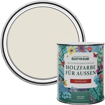 RUST-OLEUM Beige Mould-Resistant Garden Paint In Gloss Finish - Portland Stone 750ml Fence Paint Shed Paint Fence Paint Shed Paint