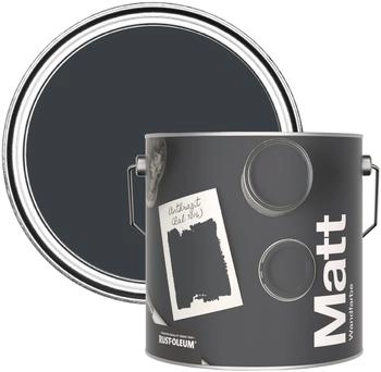 RUST-OLEUM Colours Matt Emulsion Wall and Ceiling Paint - Anthracite (RAL 7016) 2.5L