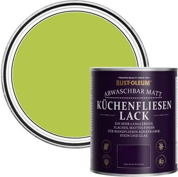 RUST-OLEUM Green water resistant Kitchen Tile Paint in Matt Finish - Key Lime 750ml