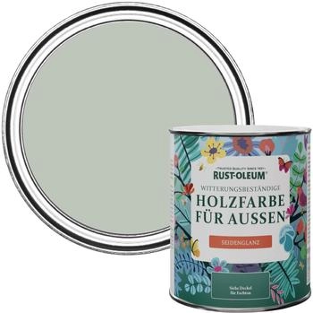 RUST-OLEUM Green Mould-Resistant Garden Paint In Satin Finish - Chalk Green 750ml