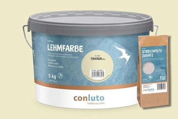 Conluto Lehmfarbe CL 136 Tongrün Hell 5 kg