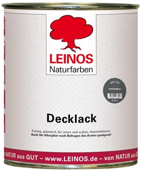 Leinos Decklack Innen und Au&szlig;en 840 0,75l anthrazitgrau