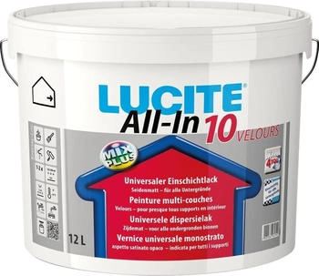Lucite 402 All-In 10 VELOURS 12 Liter Weiss