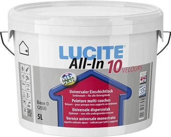 Lucite 402 All-In 10 VELOURS 5 Liter Weiss